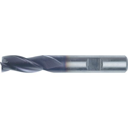 06, Regular, Slot Drill, 3mm, 3fl, Weldon Flat Shank, Cobalt High Speed Steel, TiAlN