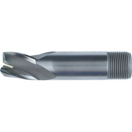 Series 32, Short Slot Drill, 8mm, 3fl, Threaded Shank, Cobalt High Speed Steel, Uncoated