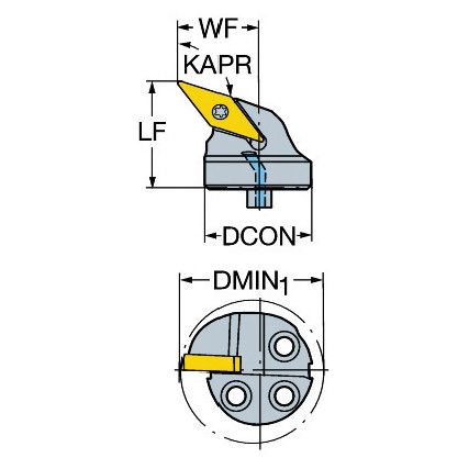 570-SVQCL-25-11-D HEAD FOR TURNING