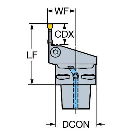 C3-RF123D08-22050B CUTTING UNIT FOR PARTING/GROOVING