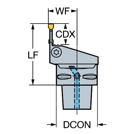 C3-RF123E08-22050B CUTTING UNIT FOR PARTING/GROOVING