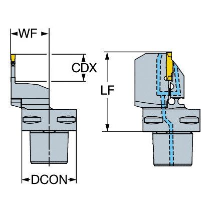 C3-RF123E15C22055E CUTTING UNIT FOR PARTING/GROOVING