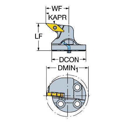 TR-SL-V13LBL-25 COROTURN TR HEAD