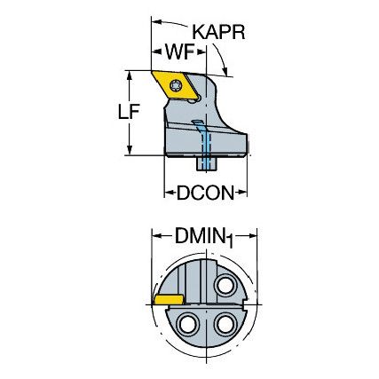 570-SDUCL-25-11 COROTURN 107 HEAD FOR TURNING