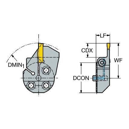 570-40L123G12C COROCUT HEAD FOR GROOVING