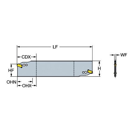 QD-NR2E26-25A COROCUT QD BLADE FOR PARTING