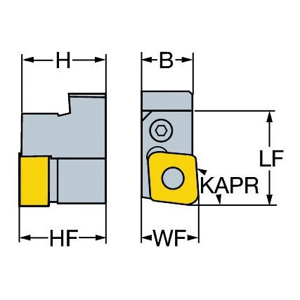 L175.32-3223-1911 CARTRIDGE FOR TURNING