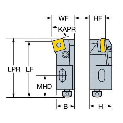 PSKNL 12CA-12 T-MAX P CARTRIDGE FOR TURNING