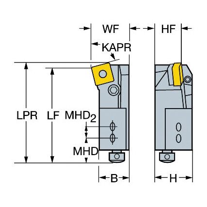 PSKNR 25CA-19 T-MAX P CARTRIDGE FOR TURNING