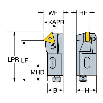 PTSNL 12CA-16 T-MAX P CARTRIDGE FOR TURNING