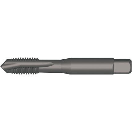 E021, Machine Tap, No.2 x 56 UNC, Spiral Point, Cobalt High Speed Steel, Steam Tempered