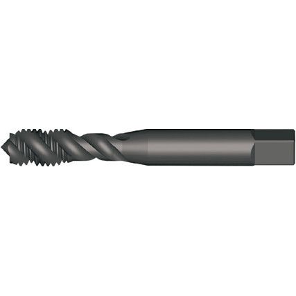 E033, Machine Tap, 7/8in x 14 UNF, Spiral Flute, Cobalt High Speed Steel, Steam Tempered