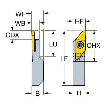 QS-SMALR 1212E-X COROCUT SHANK TOOL