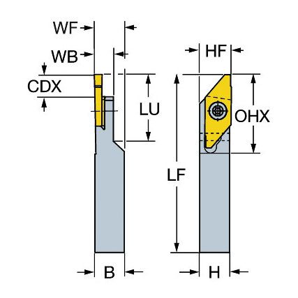 SMALR 1010K 3-X COROCUT SHANK TOOL