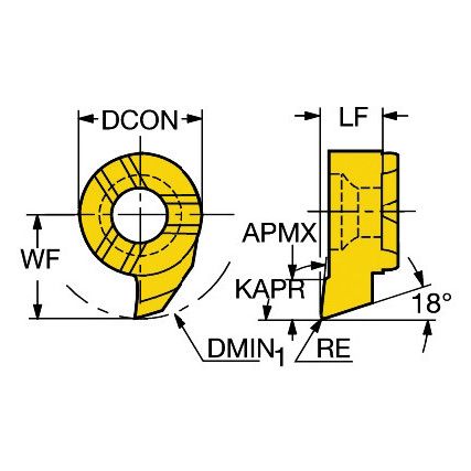 MB-07T093-02-10L COROCUTINSERT GRADE 1025