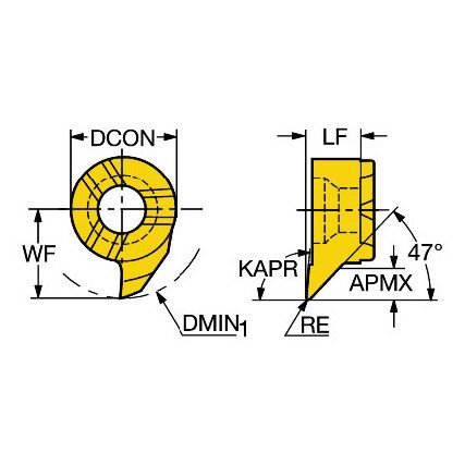 MB-07TE93-02-10L COROCUTINSERT GRADE 1025