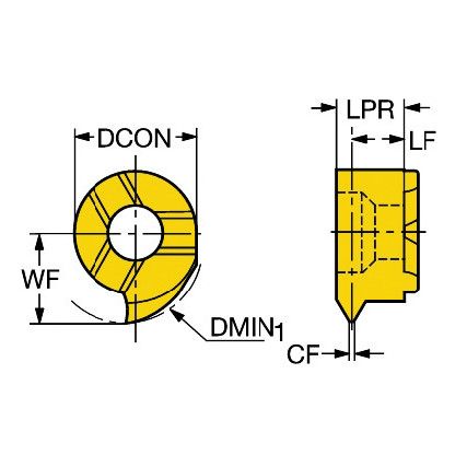 MB-07TH175MM-10R COROCUTINSERT GRADE 1025