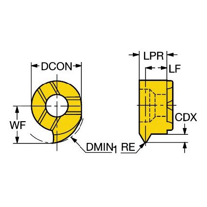 MB-07TH110WH-10L COROCUTINSERT GRADE 1025