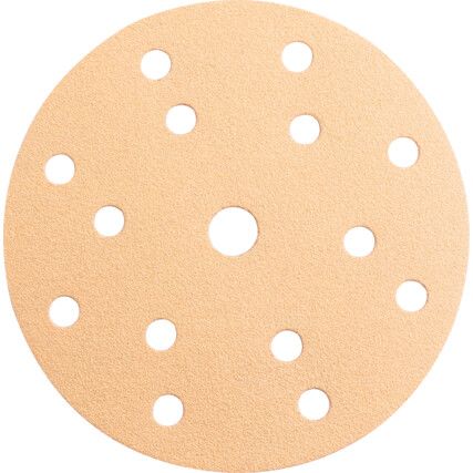 Gold, Coated Disc, 150mm, Aluminium Oxide, P80, 100 Pack