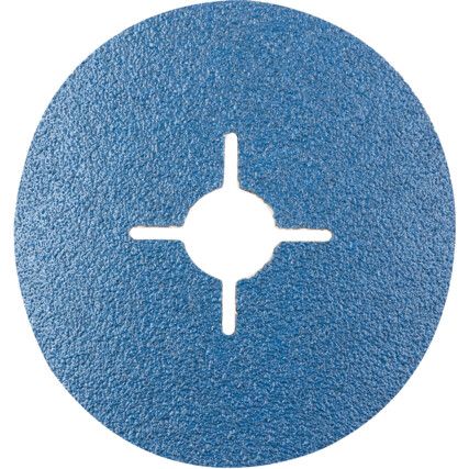 RB414X, Fibre Disc, 115 x 22mm, Star Shaped Hole, P60, Zirconia