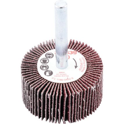 Flap Wheel, 339, 40 x 20mm, P60, Aluminium Oxide