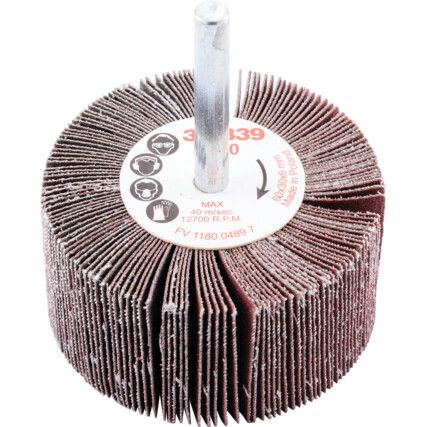 Flap Wheel, 339, 60 x 30mm, P120, Aluminium Oxide