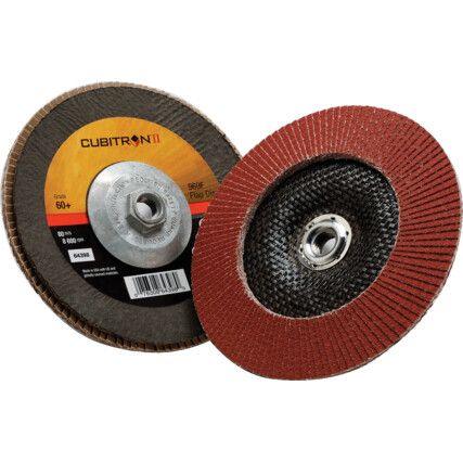 969F, Flap Disc, 51469, 125 x 22.23mm, Conical (Type 29), P60, Cubitron II Ceramic