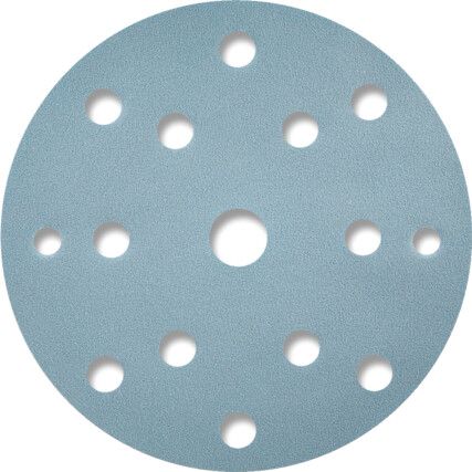 1948 Siaflex Discs 150mm P80 15-Hole Light Blue (PK-100)