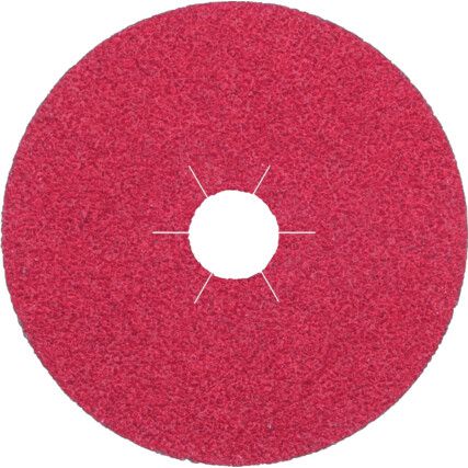 FS964 FIBREDISCS CERAMIC 115X22MM GRAIN 80STAR SHAPED HOLE (PK-25)