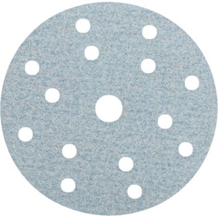 150MM A975 15 HOLE P150 VELCRO BACKED DISC (PK-100)