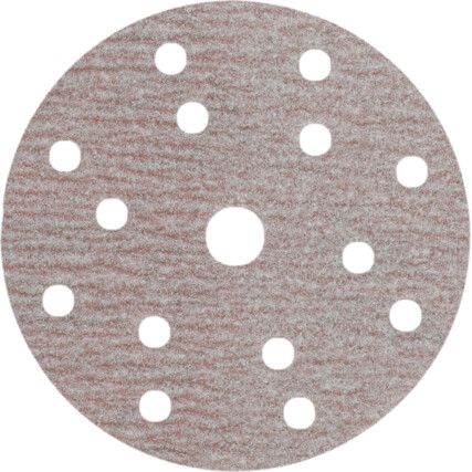 150mm A275 15 HOLE P150 VELCTRO BACKED DISC (PK-100)