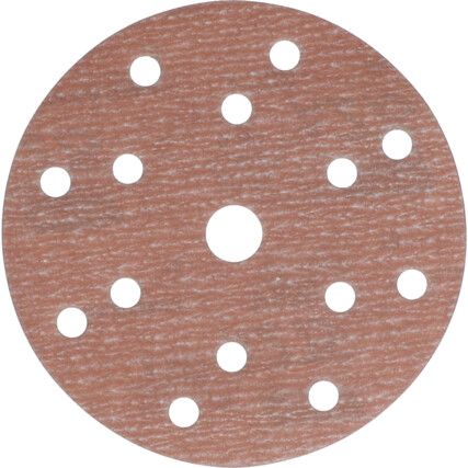 150mm A275 15 HOLE P500 VELCTRO BACKED DISC (PK-100)