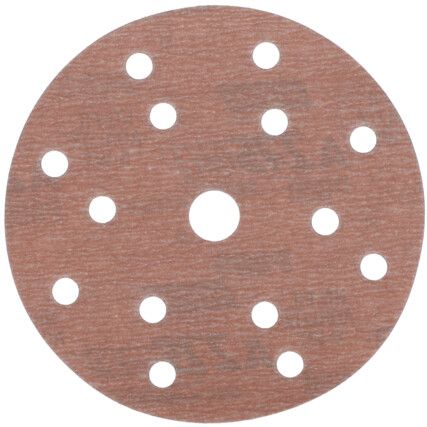 150mm A275 15 HOLE P600 VELCTRO BACKED DISC (PK-100)