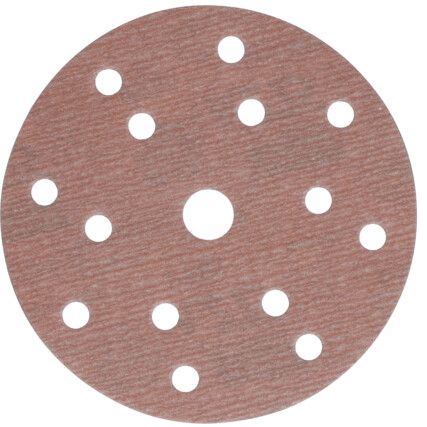 150mm A275 15 HOLE P800 VELCTRO BACKED DISC (PK-100)