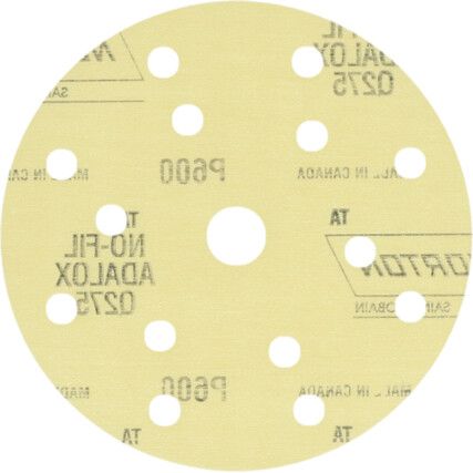 150MM Q275 15 HOLE P600 VELCRO BACKED FILM DISC (PK-100)