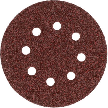 125mm H231 8 HOLE P36 VELCRO BACKED DISC (PK-50)