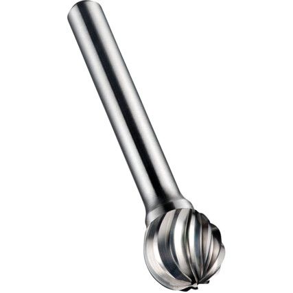 P607 12.7x6.0mm CARBIDE BALL NOSED BURR FOR STAINLESS STEEL