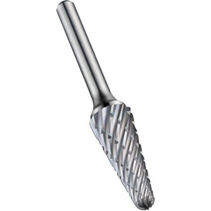 P721 10.0x6.0mm CARBIDE BALL NOSED CONE BURR FOR STEEL