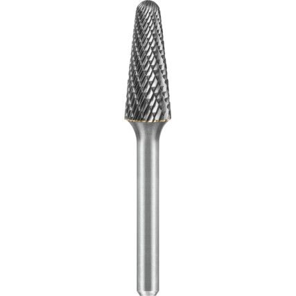 BALL NOSED CONE, 10MM DIA, 6MMSHANK, DOUBLE CUT / CUT 6