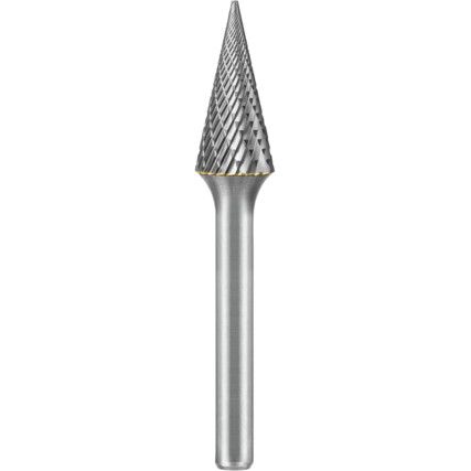 CONE, 10MM DIA, 6MM SHANK, DOUBLE CUT / CUT 6