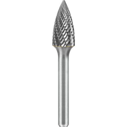 POINTED TREE, 8MM DIA, 6MM SHANK, DOUBLE CUT / CUT 6