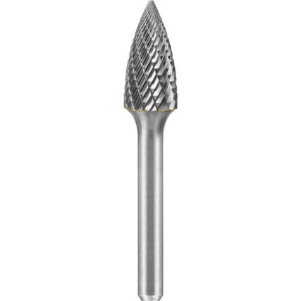 POINTED TREE, 12MM DIA, 6MMSHANK, DOUBLE CUT / CUT 6