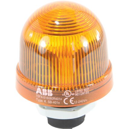 Light Element, Signal Beacon, Steady, With Integrated LED, Yellow