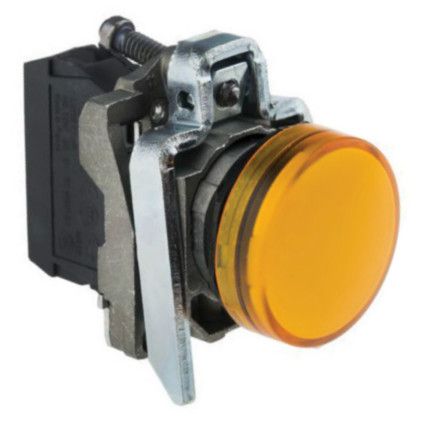 Pilot Light, Yellow Integral LED, 24V