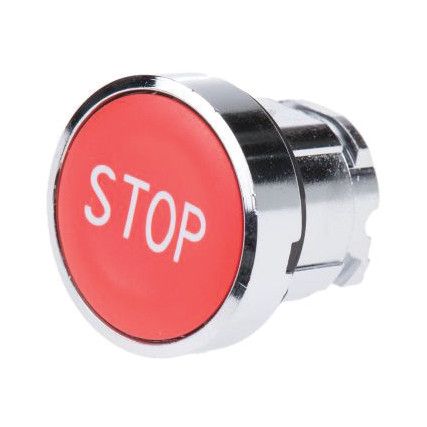 Push Button, Red Head Only, Marked "STOP", For Harmony XB4