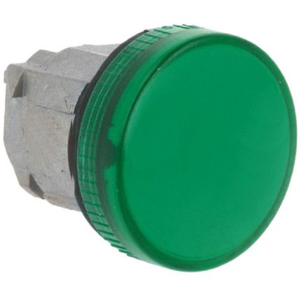 Pilot Light, Head Only, Green, For BA9 Bulbs