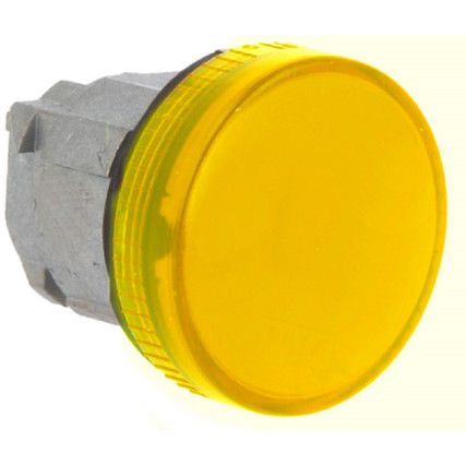 Pilot Light, Head Only, Yellow, For BA9 Bulbs