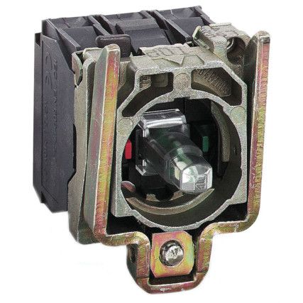 Light Block, Integral LED, Red, 24V, 1 NO/1 NC