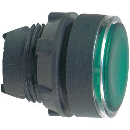 Push Button, Green Head Only, For BA9 Bulbs