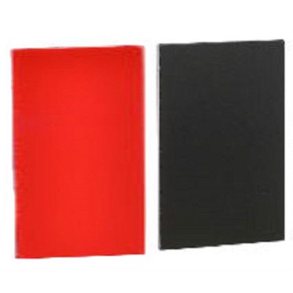 Harmony ZBY5101 Unmarked Red/Black Legend 18x27mm for 30x50mm Legend Holder